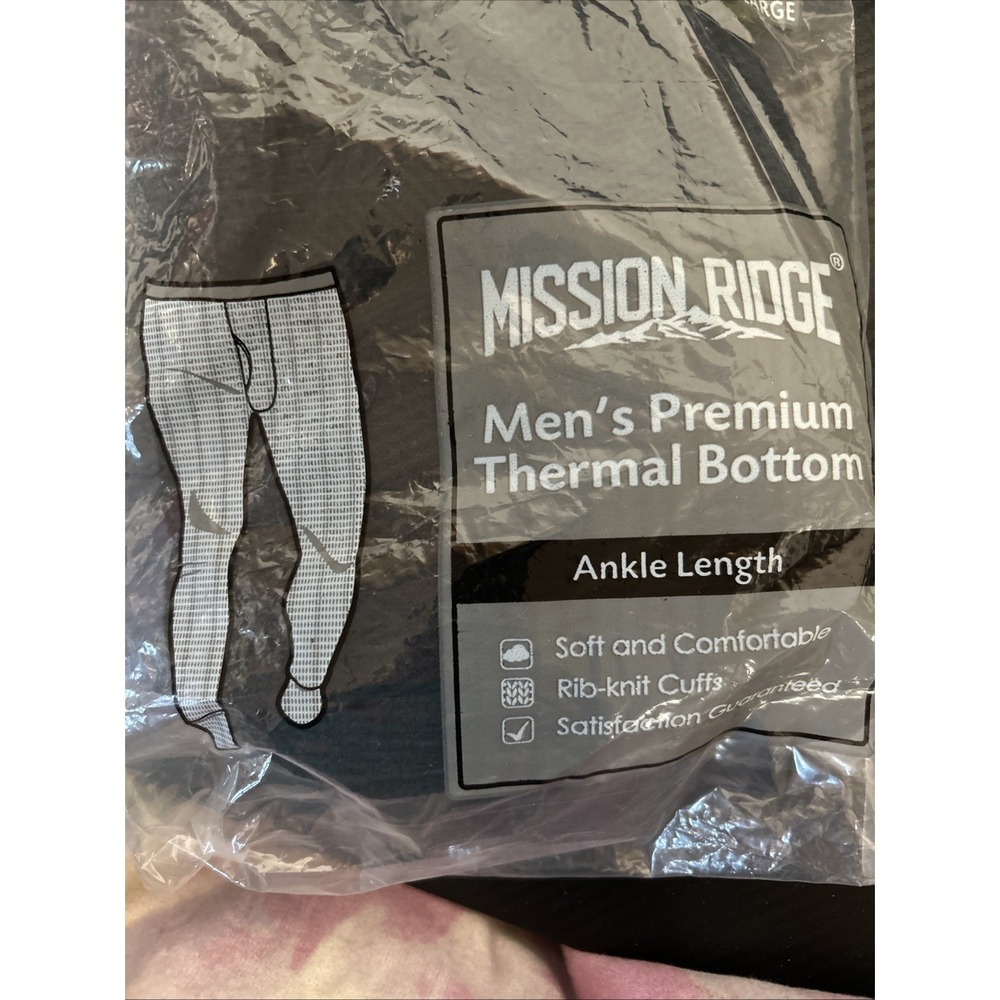 Brand New Mission‎ Ridge Men's 2x Large Premium Thermal Bottoms-ankle Length
